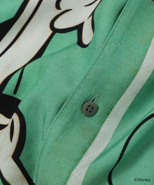 PORTER CLASSIC(ポータークラシック)の「DISNEY VP/ PC ALOHA COLLECTION ALOHA SHIRT/ MICKEY & GUITAR(シャツ/ブラウス・メンズ・グリーン・L)」の4枚目の写真