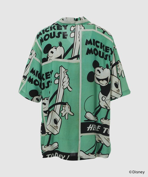 PORTER CLASSIC(ポータークラシック)の「DISNEY VP/ PC ALOHA COLLECTION ALOHA SHIRT/ MICKEY & GUITAR(シャツ/ブラウス・メンズ・グリーン・L)」の2枚目の写真