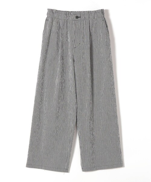 SHIPS（シップス）の「〈手洗い可能〉ACAR バンピー チェック タック パンツ（その他パンツ・レディース・ネイビー/ブラック・ONE SIZE）」の15枚目の写真