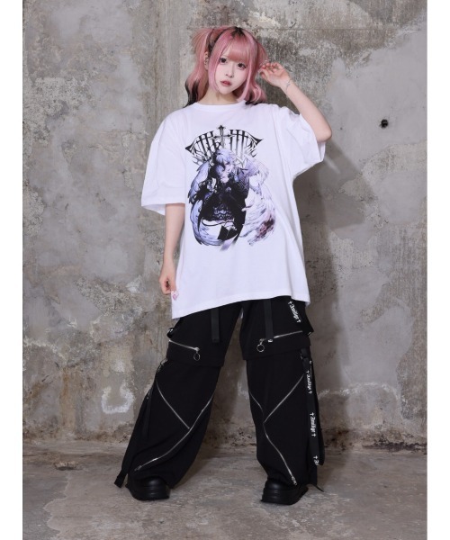 Amilige（アミリージュ）の「Devotion In PainTシャツ（Tシャツ/カットソー・レディース・ホワイト/ブラック・FREE）」の3枚目の写真