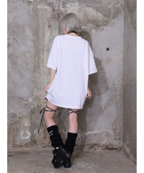 Amilige（アミリージュ）の「Devotion In PainTシャツ（Tシャツ/カットソー・レディース・ホワイト/ブラック・FREE）」の9枚目の写真