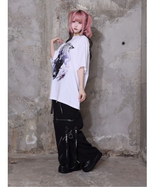 Amilige（アミリージュ）の「Devotion In PainTシャツ（Tシャツ/カットソー・レディース・ホワイト/ブラック・FREE）」の10枚目の写真