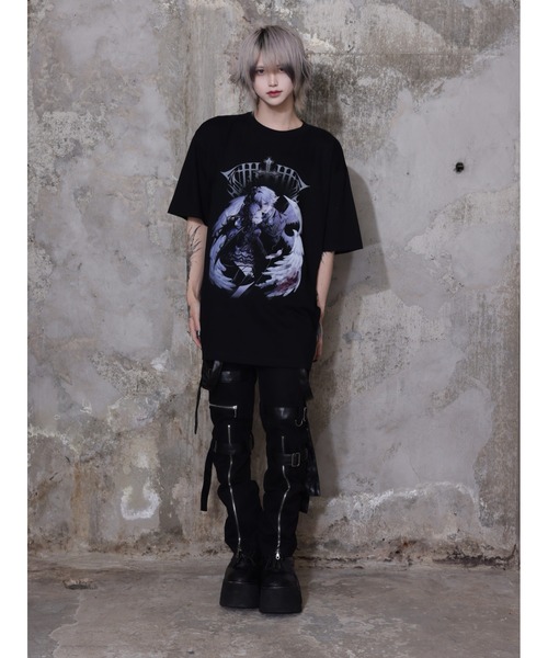 Amilige（アミリージュ）の「Devotion In PainTシャツ（Tシャツ/カットソー・レディース・ホワイト/ブラック・FREE）」の13枚目の写真