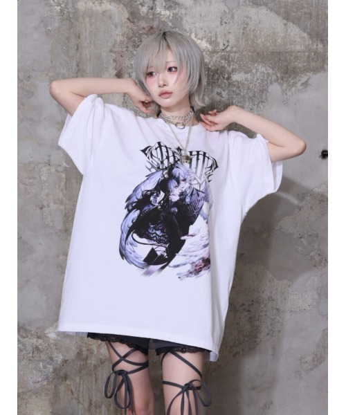 Amilige(アミリージュ)の「Devotion In PainTシャツ(Tシャツ/カットソー・レディース・ホワイト/ブラック・FREE)」の19枚目の写真