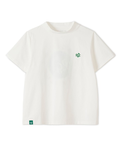 Pacific GOLF CLUB(パシフィックゴルフクラブ)の「CIRCLE LOGO MOCK S/S(Tシャツ/カットソー・レディース・ホワイト/ピンク・M/L/S)」の3枚目の写真