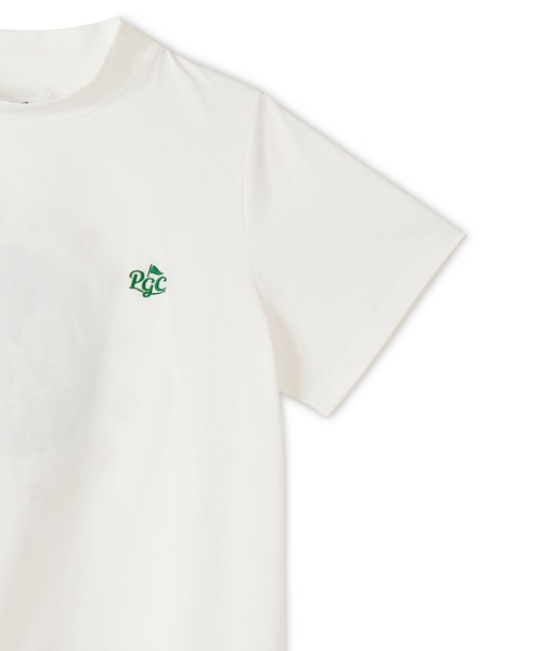 Pacific GOLF CLUB(パシフィックゴルフクラブ)の「CIRCLE LOGO MOCK S/S(Tシャツ/カットソー・レディース・ホワイト/ピンク・M/L/S)」の4枚目の写真
