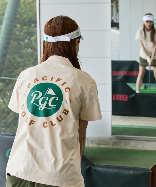 Pacific GOLF CLUB(パシフィックゴルフクラブ)の「CIRCLE LOGO MOCK S/S(Tシャツ/カットソー・レディース・ホワイト/ピンク・M/L/S)」の20枚目の写真