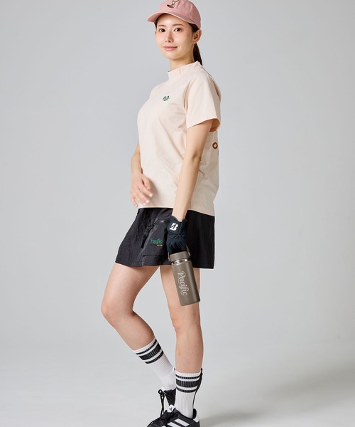 Pacific GOLF CLUB(パシフィックゴルフクラブ)の「CIRCLE LOGO MOCK S/S(Tシャツ/カットソー・レディース・ホワイト/ピンク・M/L/S)」の9枚目の写真