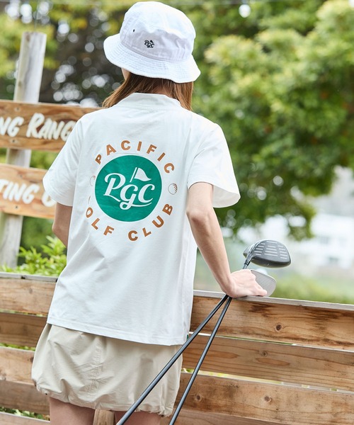 Pacific GOLF CLUB(パシフィックゴルフクラブ)の「CIRCLE LOGO MOCK S/S(Tシャツ/カットソー・レディース・ホワイト/ピンク・M/L/S)」の21枚目の写真