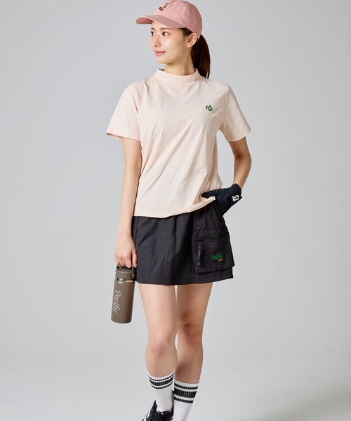 Pacific GOLF CLUB(パシフィックゴルフクラブ)の「CIRCLE LOGO MOCK S/S(Tシャツ/カットソー・レディース・ホワイト/ピンク・M/L/S)」の11枚目の写真