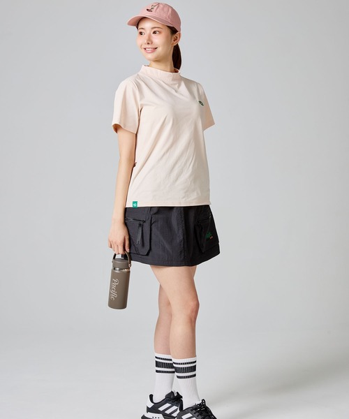 Pacific GOLF CLUB(パシフィックゴルフクラブ)の「CIRCLE LOGO MOCK S/S(Tシャツ/カットソー・レディース・ホワイト/ピンク・M/L/S)」の12枚目の写真