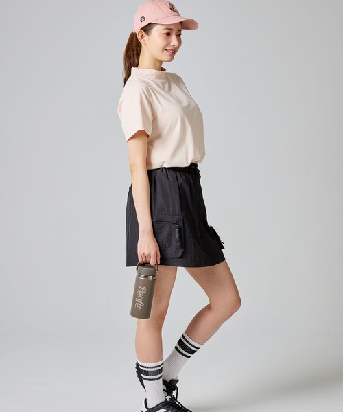 Pacific GOLF CLUB(パシフィックゴルフクラブ)の「CIRCLE LOGO MOCK S/S(Tシャツ/カットソー・レディース・ホワイト/ピンク・M/L/S)」の14枚目の写真
