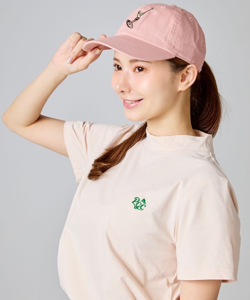 Pacific GOLF CLUB(パシフィックゴルフクラブ)の「CIRCLE LOGO MOCK S/S(Tシャツ/カットソー・レディース・ホワイト/ピンク・M/L/S)」の18枚目の写真