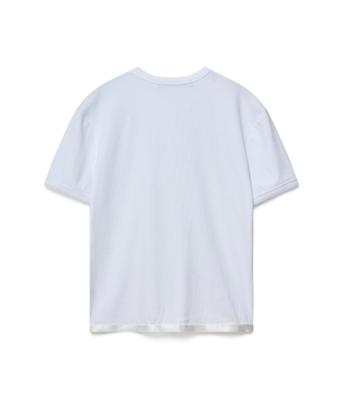 51%(フィフティーワンパーセント)の「Ribbed t-shirt - white(Tシャツ/カットソー・メンズ・その他・LARGE/MEDIUM)」の3枚目の写真