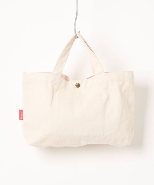 HANES(ヘインズ)の「【Hanes】フラッグロゴ帆布ミニトートバッグ 60333801 TCP(トートバッグ・レディース・ネイビー/ピンク/レッド・FREE)」の4枚目の写真
