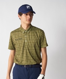 FILA GOLF（フィラゴルフ ）の「【FILA GOLF:フィラゴルフ】総柄半袖ボタンダウンシャツ　ゴルフ（ポロシャツ）」