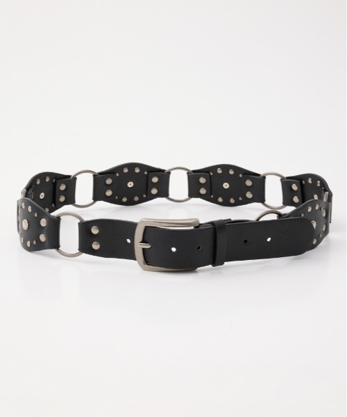 SLY(スライ)の「WESTERN STUDS BELT ウエスタンスタッズベルト(ベルト・レディース・ブラウン/ブラック・FREE)」の2枚目の写真