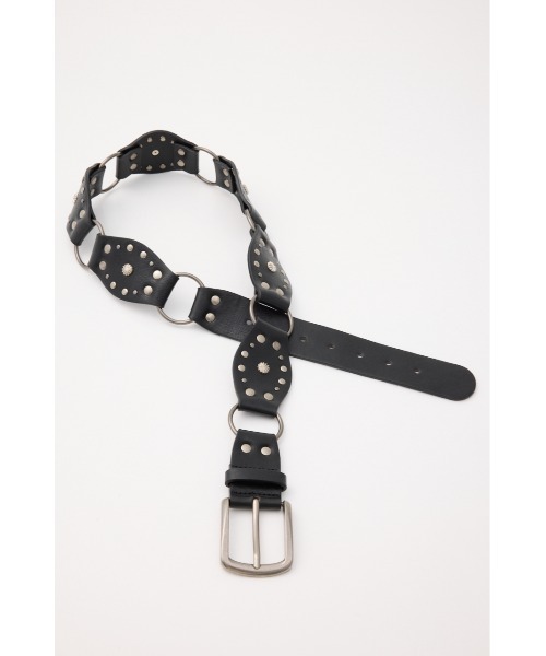 SLY(スライ)の「WESTERN STUDS BELT ウエスタンスタッズベルト(ベルト・レディース・ブラウン/ブラック・FREE)」の6枚目の写真