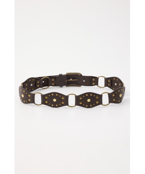 SLY(スライ)の「WESTERN STUDS BELT ウエスタンスタッズベルト(ベルト・レディース・ブラウン/ブラック・FREE)」の9枚目の写真