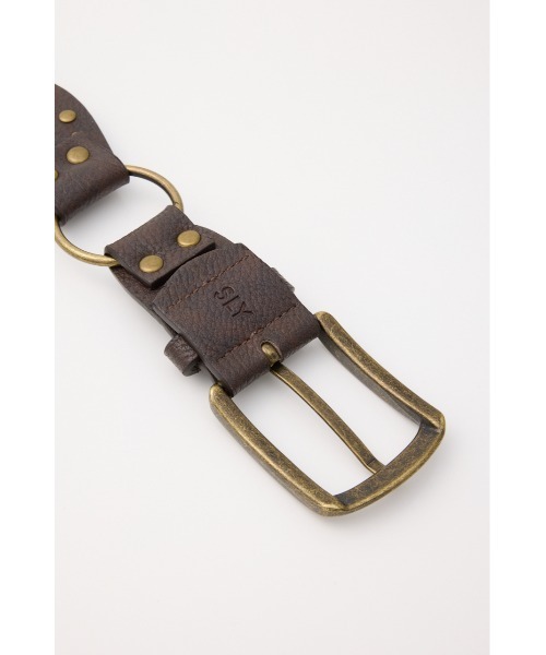 SLY(スライ)の「WESTERN STUDS BELT ウエスタンスタッズベルト(ベルト・レディース・ブラウン/ブラック・FREE)」の13枚目の写真