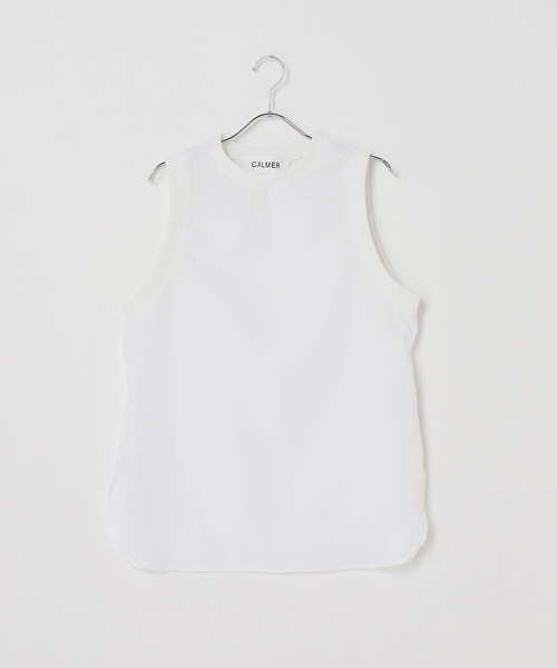 CALMER（カルメール）の「LENO CLOTH RIB BL（Tシャツ/カットソー・レディース・ネイビー/ホワイト・FREE）」の7枚目の写真