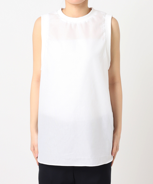 CALMER（カルメール）の「LENO CLOTH RIB BL（Tシャツ/カットソー・レディース・ネイビー/ホワイト・FREE）」の13枚目の写真