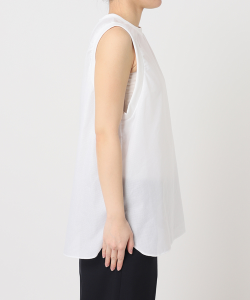 CALMER（カルメール）の「LENO CLOTH RIB BL（Tシャツ/カットソー・レディース・ネイビー/ホワイト・FREE）」の16枚目の写真