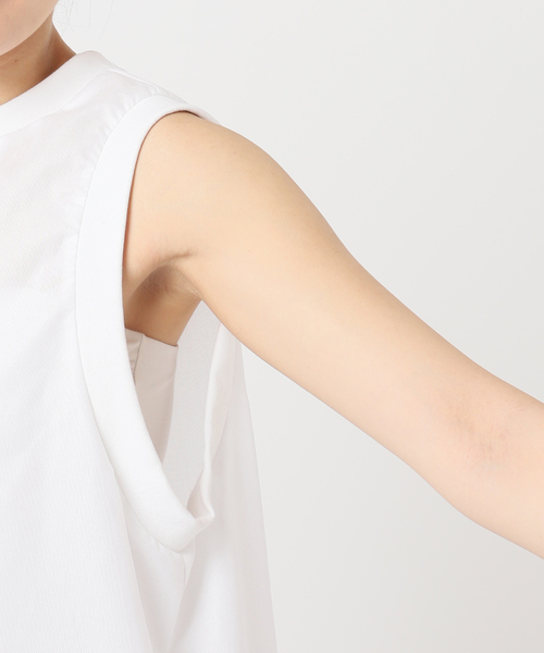 CALMER（カルメール）の「LENO CLOTH RIB BL（Tシャツ/カットソー・レディース・ネイビー/ホワイト・FREE）」の17枚目の写真