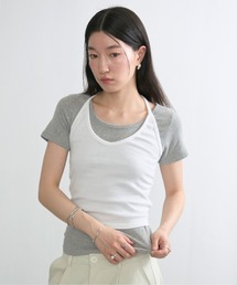 Back Ribbon Halter Top / バックリボンホルタートップ