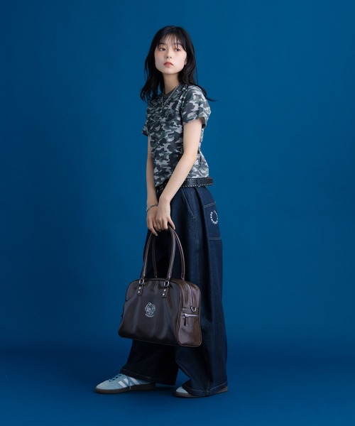 Remember.(リメンバー)の「レザー調2wayボストンバッグ / Synthetic leather 2way Bostonbag(ボストンバッグ・メンズ・ブラウン/ブラック・FREE)」の19枚目の写真