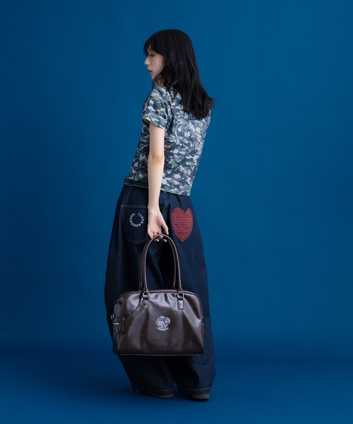 Remember.(リメンバー)の「レザー調2wayボストンバッグ / Synthetic leather 2way Bostonbag(ボストンバッグ・メンズ・ブラウン/ブラック・FREE)」の20枚目の写真
