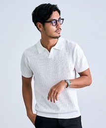 BENUSTA（ベヌスタ）の「『BENUSTA/ベヌスタ』半袖スキッパーポロシャツ【CN】【GC】（Tシャツ/カットソー）」