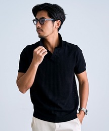 BENUSTA（ベヌスタ）の「『BENUSTA/ベヌスタ』半袖スキッパーポロシャツ【CN】【GC】（Tシャツ/カットソー）」