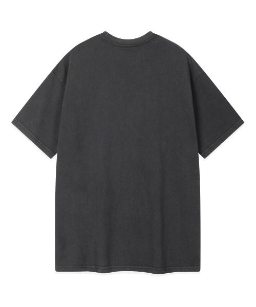 GRAYBLVD(グレイブラバット)の「ボタピグメント半袖Tシャツ (2COLOR)(Tシャツ/カットソー・レディース・チャコール/ライトベージュ・MEDIUM/LARGE/X-LARGE)」の4枚目の写真