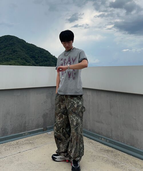 GRAYBLVD(グレイブラバット)の「ボタピグメント半袖Tシャツ (2COLOR)(Tシャツ/カットソー・レディース・チャコール/ライトベージュ・MEDIUM/LARGE/X-LARGE)」の9枚目の写真