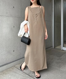 キャミソール付き2wayロングワンピース