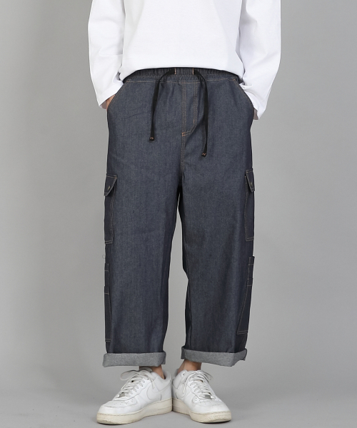 SAINTCREW(セントクルー)の「ダブルカーゴ9部パンツDCP-382デニムライトインディゴ(デニムパンツ・メンズ・その他・LARGE/MEDIUM/XX-LARGE/X-LARGE)」の4枚目の写真