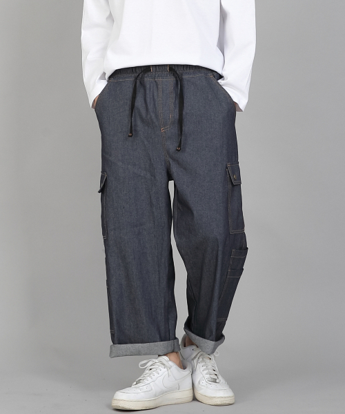 SAINTCREW(セントクルー)の「ダブルカーゴ9部パンツDCP-382デニムライトインディゴ(デニムパンツ・メンズ・その他・LARGE/MEDIUM/XX-LARGE/X-LARGE)」の5枚目の写真