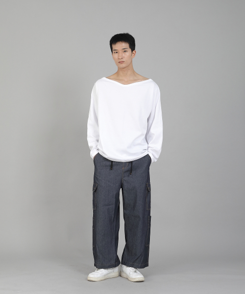 SAINTCREW(セントクルー)の「ダブルカーゴ9部パンツDCP-382デニムライトインディゴ(デニムパンツ・メンズ・その他・LARGE/MEDIUM/XX-LARGE/X-LARGE)」の6枚目の写真