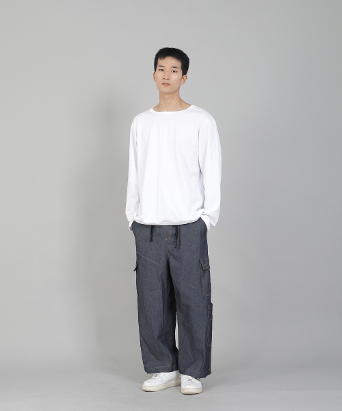 SAINTCREW(セントクルー)の「ダブルカーゴ9部パンツDCP-382デニムライトインディゴ(デニムパンツ・メンズ・その他・LARGE/MEDIUM/XX-LARGE/X-LARGE)」の7枚目の写真