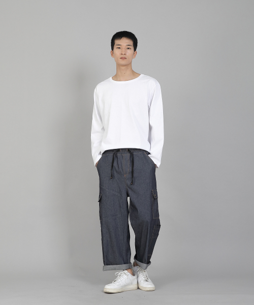 SAINTCREW(セントクルー)の「ダブルカーゴ9部パンツDCP-382デニムライトインディゴ(デニムパンツ・メンズ・その他・LARGE/MEDIUM/XX-LARGE/X-LARGE)」の13枚目の写真