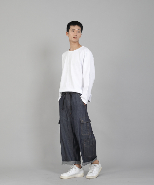 SAINTCREW(セントクルー)の「ダブルカーゴ9部パンツDCP-382デニムライトインディゴ(デニムパンツ・メンズ・その他・LARGE/MEDIUM/XX-LARGE/X-LARGE)」の14枚目の写真