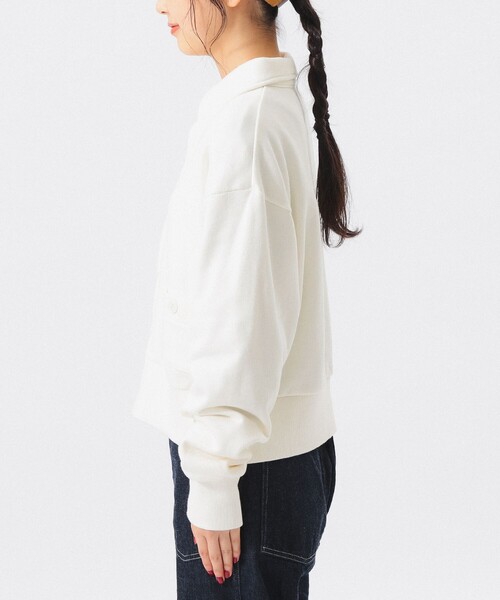 BEAMS BOY(ビームスボーイ)の「カラード スウェットシャツ(スウェット・レディース・ブラック/オフホワイト/ブルー・0/1/2)」の13枚目の写真