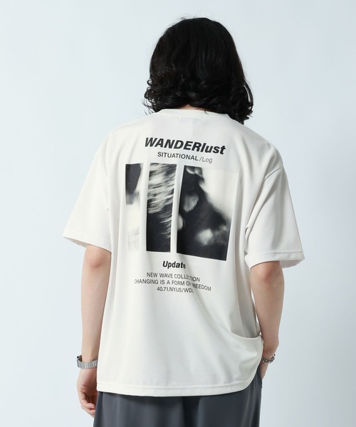 RAGEBLUE（レイジブルー）の「【LUXURY+EASY】DRAPE CREW NECK PHOTO PRINT T-SHIRT/ラグイージーフォトプリントTシャツ（Tシャツ/カットソー・メンズ・グレー/ライトブルー/ホワイト/ブラック・SMALL/MEDIUM/LARGE）」の14枚目の写真