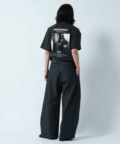 RAGEBLUE（レイジブルー）の「【LUXURY+EASY】DRAPE CREW NECK PHOTO PRINT T-SHIRT/ラグイージーフォトプリントTシャツ（Tシャツ/カットソー・メンズ・グレー/ライトブルー/ホワイト/ブラック・SMALL/MEDIUM/LARGE）」の17枚目の写真