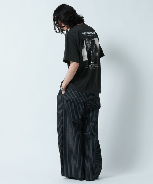 RAGEBLUE（レイジブルー）の「【LUXURY+EASY】DRAPE CREW NECK PHOTO PRINT T-SHIRT/ラグイージーフォトプリントTシャツ（Tシャツ/カットソー・メンズ・グレー/ライトブルー/ホワイト/ブラック・SMALL/MEDIUM/LARGE）」の18枚目の写真