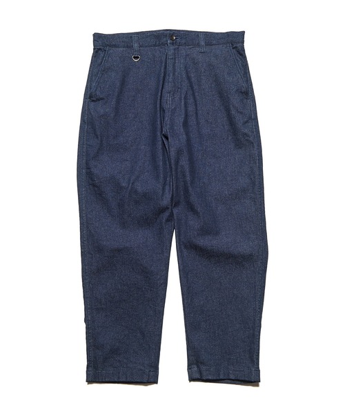 SOPHNET.（ソフネット）の「STRETCH TWILL WIDE CROPPED PANTS（その他パンツ・メンズ・インディゴブルー/カーキ・3/2/4）」の2枚目の写真