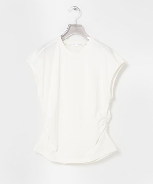 URBAN RESEARCH（アーバンリサーチ）の「サイドギャザーカットソー（Tシャツ/カットソー・レディース・ブラウン/オフホワイト/ブラック・FREE）」の10枚目の写真