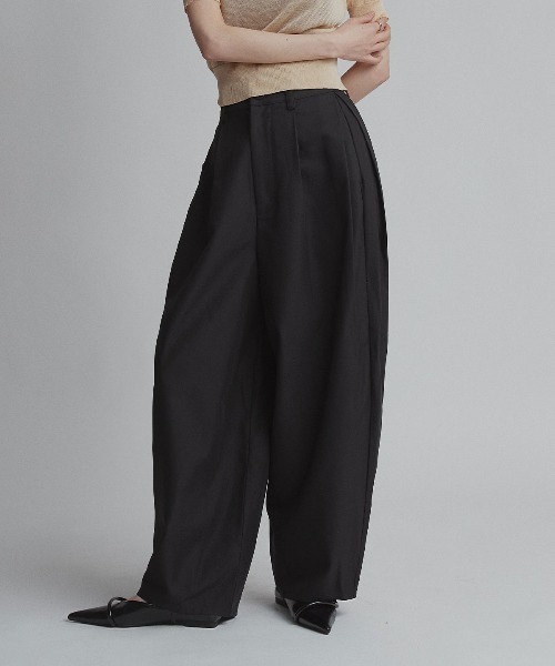 W:Huku(フーク)の「【新色】【W:Huku / ストレッチソフトツイル】コクーン スラックス / Stretch Soft Twill Cocoon Slacks(スラックス・レディース・レッド系その他/グレー/ベージュ/ブラウン/ブラック・FREE)」の14枚目の写真