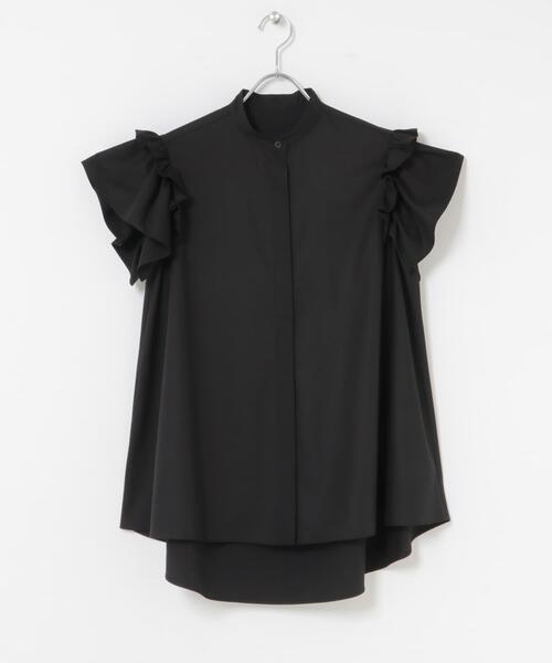 ITEMS URBANRESEARCH（アイテムズ アーバンリサーチ）の「ソデフリルノーカラーブラウス（シャツ/ブラウス・レディース・ブルー系その他/ブラック系その他/ブラック・FREE）」の20枚目の写真